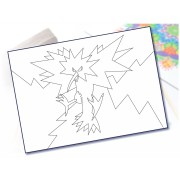 Maľovanie pieskom šablóna A4 animák 7