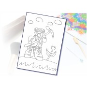 Maľovanie pieskom šablóna A4 animák 9