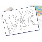 Maľovanie pieskom šablóna A4 animák 11