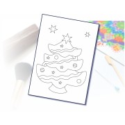 Šablóna na pieskovanie vianočný stromček A6