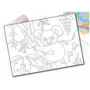 Maľovanie pieskom šablóna A4 koala na strome