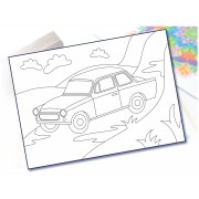 Maľovanie pieskom šablóna A4 veterán 3