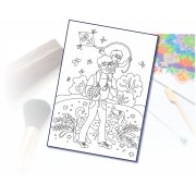 Maľovanie pieskom šablóna A4 otecko so synom