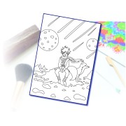 Pieskovanie pre deti šablóna A4 Malý Princ s líškou