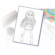 Maľovanie pieskom šablóna A4 rebelka 1