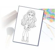 Maľovanie pieskom šablóna A4 rebelka 2