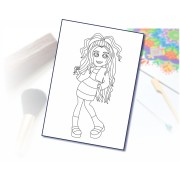 Maľovanie pieskom šablóna A4 rebelka 3