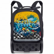 Školská taška Nikidom Roller UP Street style na kolieskach + slúchadlá  a doprava zdarma