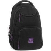 ARS UNA Študentský batoh Cordura Black-Violet 26 AU-6