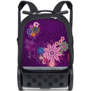 Školská taška Nikidom Roller UP Bloom na kolieskach + slúchadlá