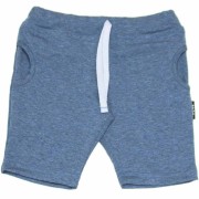 Chlapčenské krátke nohavice šedo-modrý melír