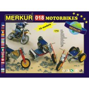 Stavebnica MERKUR 018 Motocykle 10 modelov 182ks