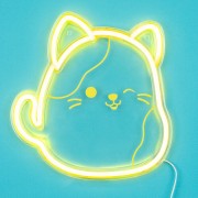 Squishmallows FIZZ Neónové svetlo - Kocúr Cam