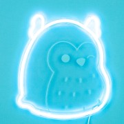 Squishmallows FIZZ Neónové svetlo - Sova Winston