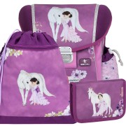 Školská taška BELMIL 403-13 Little Princess purple - SET