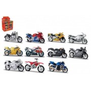 Motorka Bburago kov/plast 11-12cm 1:18 mix druhov