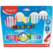 Detské fixky Maped Color'Peps Long Life 18 farieb