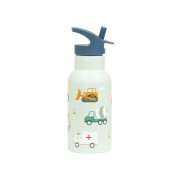 A Little Lovely Company - antikorová fľaša na pitie, 350 ml - vozidlá