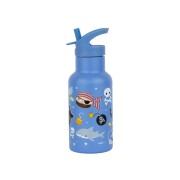 A Little Lovely Company - antikorová fľaša na pitie, 350 ml - piráti