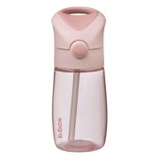 Fľaša na pitie so slamkou Junior 380 ml - blush crush