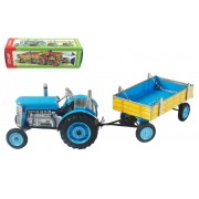 Traktor Zetor s prívesom modrý na kľúčik 28 cm