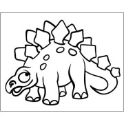 Maľovanie pieskom šablóna Stegosaurus