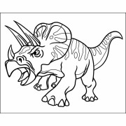 Maľovanie pieskom šablóna Triceratops