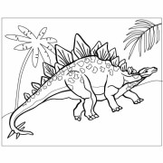 Maľovanie pieskom šablóna Stegosaurus II.