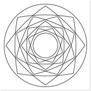 Maľovanie pieskom šablóna Mandala II.