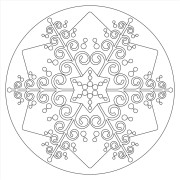 Maľovanie pieskom šablóna Mandala 23.