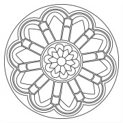 Maľovanie pieskom šablóna Mandala X