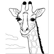 Maľovanie pieskom šablóna Žirafa