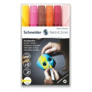 Akrylový popisovač Schneider Paint-It 310 súprava V3, 6 farieb