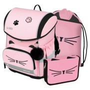 Školská taška pre prváka Stil Smile Cat lady set, doprava a obálka s cvokom zadarmo