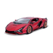 Bburago - Autá HOBBY, Lamborghini Sián FKP 37, červená, 1:18