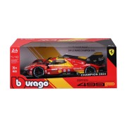 Bburago - RACING, FERRARI 499P, víťaz 24-hodinových pretekov Le Mans 2024, červená, 1:18