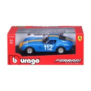 Bburago - RACING, Ferrari 250 GTO, modrá, 1:24