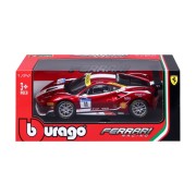 Bburago - RACING, Ferrari 488 Challenge (Formula racing 2017), tmavočervená, 1:24