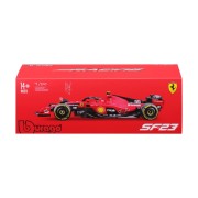 Bburago - FORMULA RACING, Ferrari SF-23 (2023) v dekoratívnom boxe, #55 Carlos Sainz, 1:24
