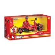 Bburago - RACE F1 s figúrkou jazdca, Ferrari SF-24.2024, 16 Charles Leclerc, 1:24