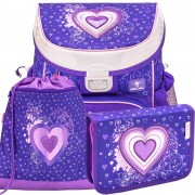 Školský batoh Belmil MiniFit 405-33 Love purple SET