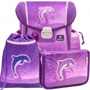 Školský batoh BELMIL 403-13 Dolphin Purple- SET