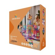Cleverclixx – Magnetická stavebnica Mega Creative Pack Pastel – 210 ks