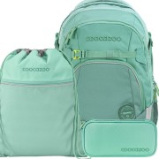 Školský ruksak Coocazoo MATE All Mint 3dielny set, peňaženka v rovnakom designe a doprava zdarma
