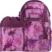 Študentský batoh Coocazoo MATE Cherry Blossom 3dílný set, peňaženka ve stejném designu a doprava zdarma