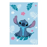 Mikroflanelová deka Stitch blue