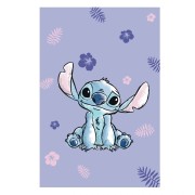 Mikroflanelová deka Stitch fialová