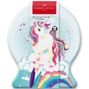 Detské fixy Faber-Castell Castle connector unicorn - snehová guľa 33 farieb