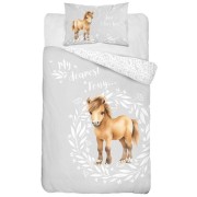 Obliečky do postieľky Malý Pony sivá