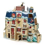Drevený adventný kalendár Domček, na naplnenie